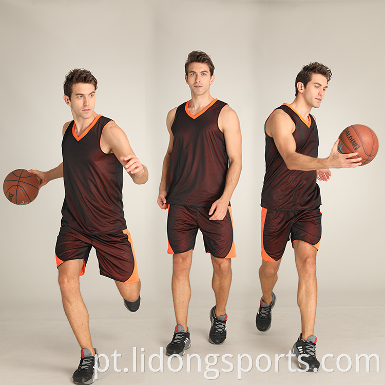 Basquete de basquete por atacado Reversível uniforme de basquete infantil camisa de basquete personalizada com alta qualidade